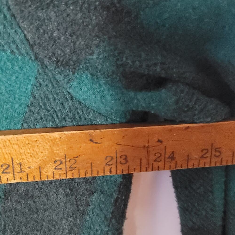 Soft Surroundings- Women's 1/4 button Green/Black tunic- sz Large - Picture 3 of 6